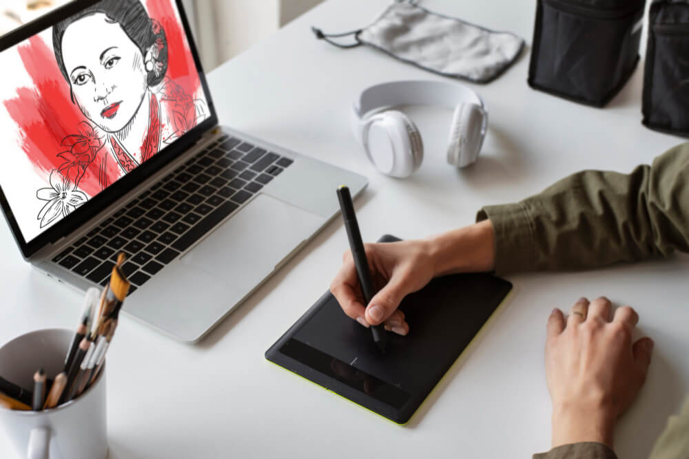 homem realizando design emocional em uma peça.