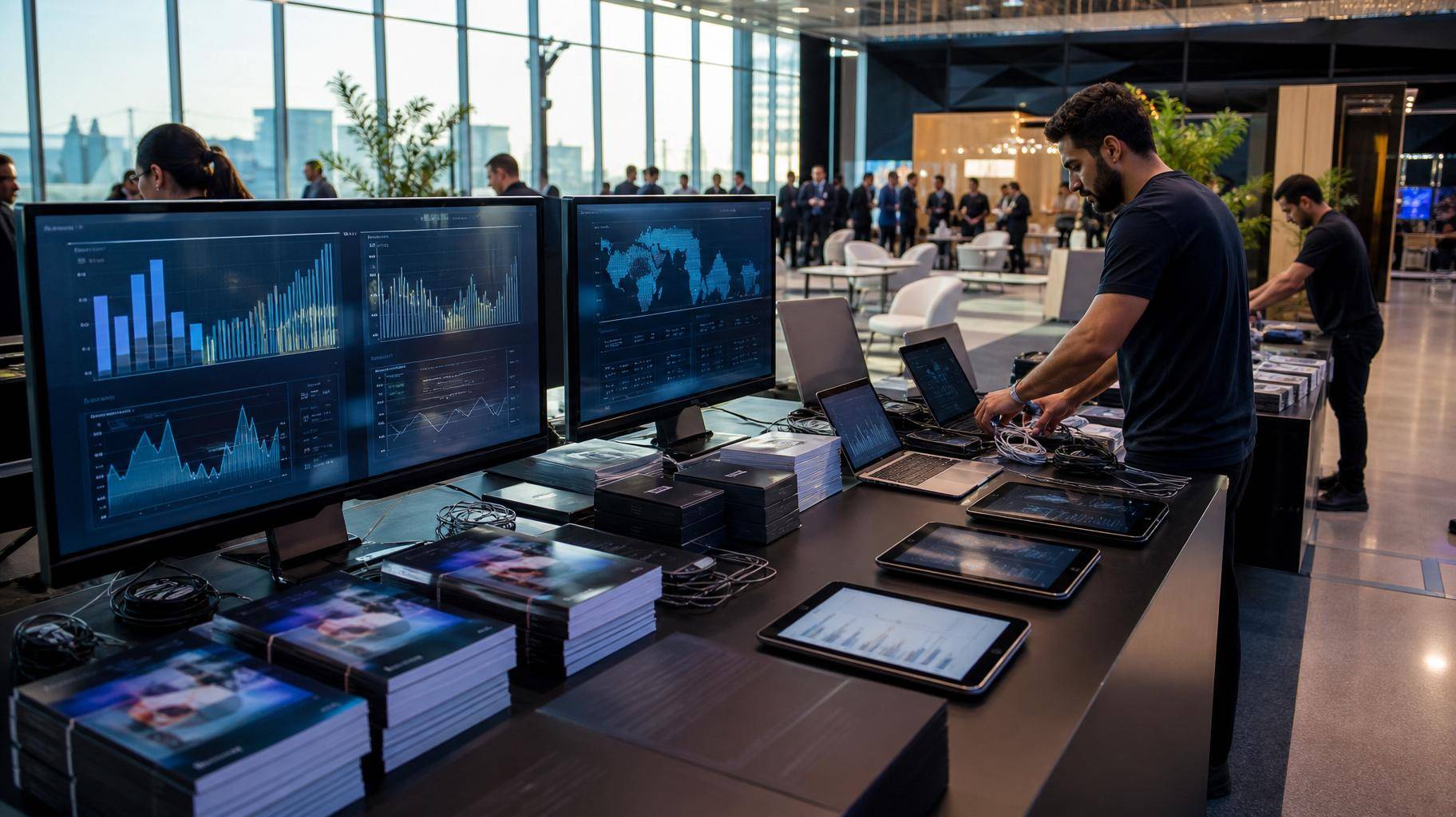 E-commerce, computadores, dados.
